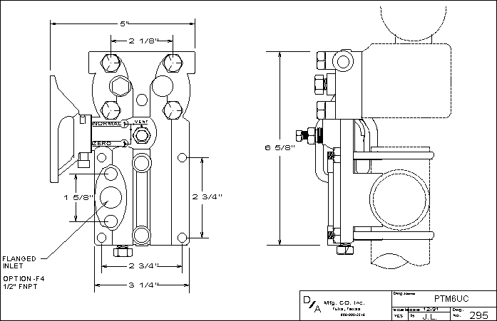 PTM6UC Outline Drawing